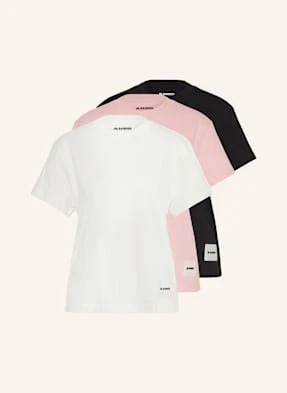 Jil Sander T-Shirt, 3 Szt. rosa