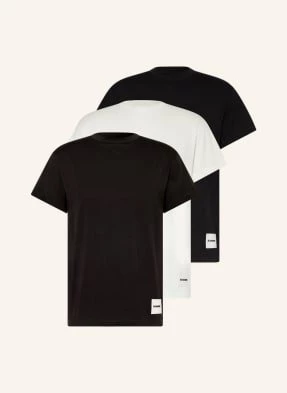 Jil Sander T-Shirt, 3 Szt. schwarz