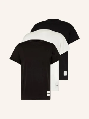 Jil Sander T-Shirt, 3 Szt. schwarz
