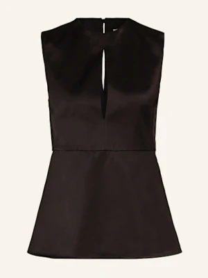 Jil Sander Top Z Wycięciami schwarz