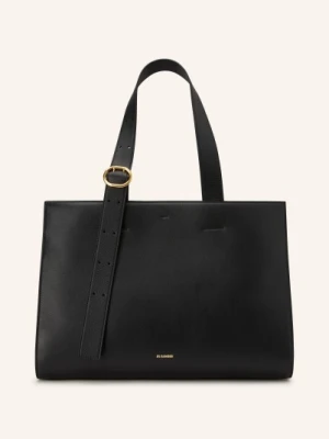 Jil Sander Torba Na Zakupy Cannolo schwarz