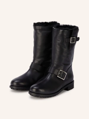 Jimmy Choo Botki Motocyklowe schwarz