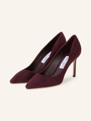 Jimmy Choo Czółenka Romy 85 rot CIEMNOCZERWONY