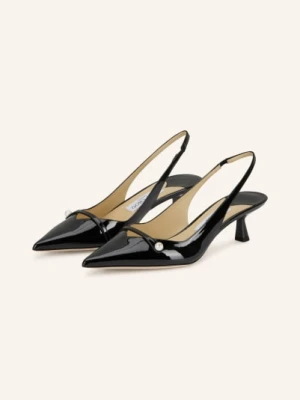 Jimmy Choo Czółenka Z Odkrytą Piętą Amita 45 schwarz