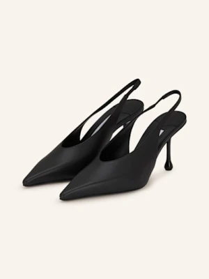 Jimmy Choo Czółenka Z Odkrytą Piętą Isa 80 schwarz