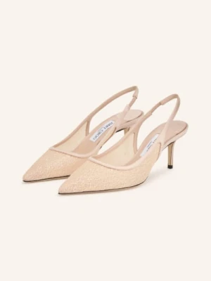 Jimmy Choo Czółenka Z Paskiem Love 65 rosa