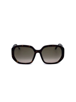 Jimmy Choo Damskie okulary przeciwsłoneczne w kolorze brązowo-szarym rozmiar: 57