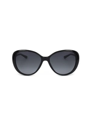 Jimmy Choo Damskie okulary przeciwsłoneczne w kolorze czarno-granatowym rozmiar: 57