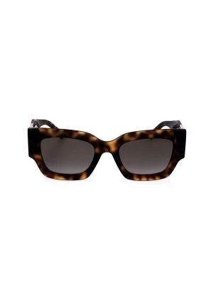 Jimmy Choo Damskie okulary przeciwsłoneczne w kolorze jasnobrązowo-czarnym rozmiar: 51