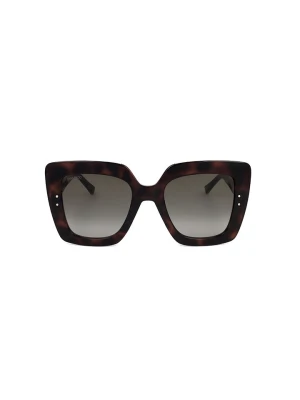 Jimmy Choo Damskie okulary przeciwsłoneczne w kolorze jasnobrązowym rozmiar: 53