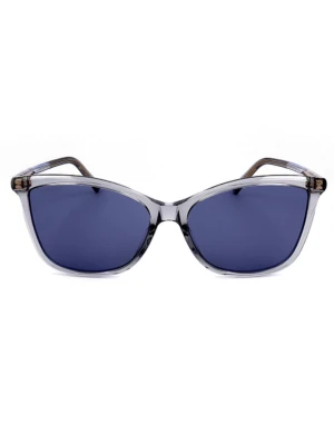 Jimmy Choo Damskie okulary przeciwsłoneczne w kolorze niebieskim rozmiar: 56