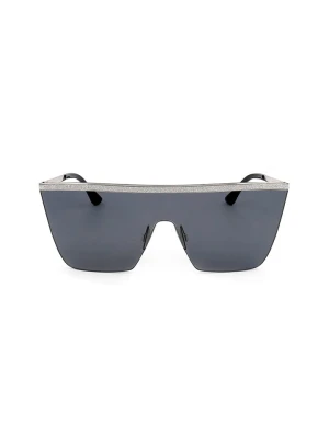 Jimmy Choo Damskie okulary przeciwsłoneczne w kolorze srebrno-granatowym rozmiar: onesize