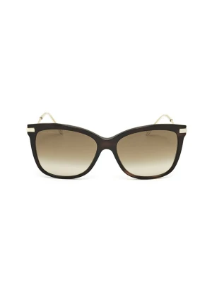 Jimmy Choo Damskie okulary przeciwsłoneczne w kolorze złoto-brązowo-beżowym rozmiar: 55