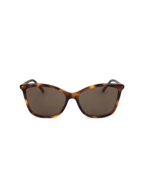 Jimmy Choo Damskie okulary przeciwsłoneczne w kolorze złoto-brązowym rozmiar: 56