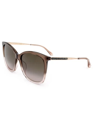 Jimmy Choo Damskie okulary przeciwsłoneczne w kolorze złoto-brązowym rozmiar: 57