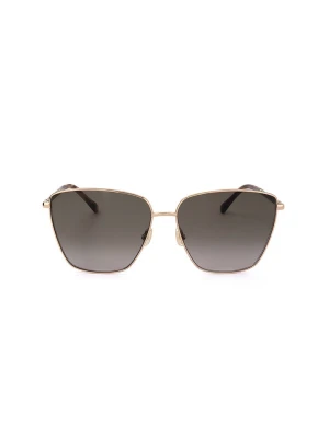Jimmy Choo Damskie okulary przeciwsłoneczne w kolorze złoto-brązowym rozmiar: 60