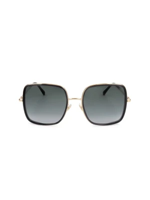 Jimmy Choo Damskie okulary przeciwsłoneczne w kolorze złoto-czarnym rozmiar: 57
