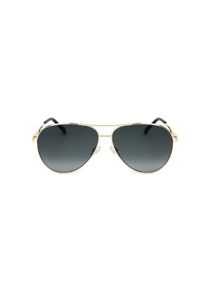Jimmy Choo Damskie okulary przeciwsłoneczne w kolorze złoto-czarnym rozmiar: 60