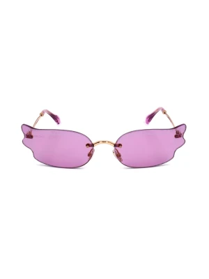 Jimmy Choo Damskie okulary przeciwsłoneczne w kolorze złoto-fioletowym rozmiar: 65