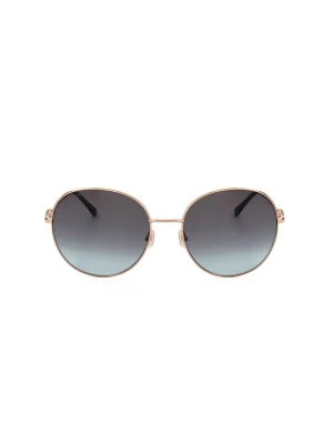 Jimmy Choo Damskie okulary przeciwsłoneczne w kolorze złoto-granatowym rozmiar: 60