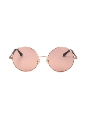 Jimmy Choo Damskie okulary przeciwsłoneczne w kolorze złoto-jasnoróżowym rozmiar: 57