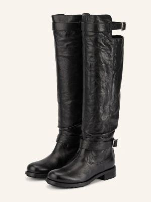 Jimmy Choo Kozaki Motocyklowe schwarz