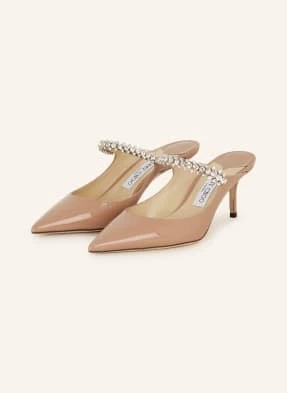 Jimmy Choo Mules Bing 65 Z Ozdobnymi Kamykami rosa