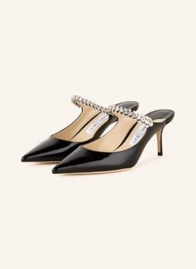 Jimmy Choo Mules Bing 65 Z Ozdobnymi Kamykami schwarz