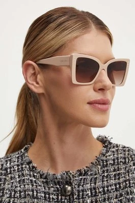 Jimmy Choo okulary przeciwsłoneczne damskie kolor beżowy 0JC5001B