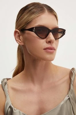 Jimmy Choo okulary przeciwsłoneczne damskie kolor brązowy 0JC5019
