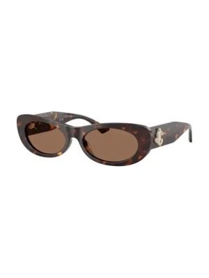 Jimmy Choo okulary przeciwsłoneczne damskie kolor brązowy 0JC5038BU