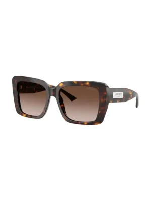 Jimmy Choo okulary przeciwsłoneczne damskie kolor brązowy 0JC5042