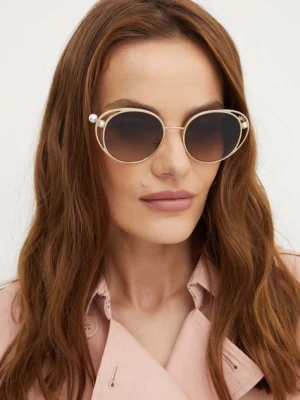 Jimmy Choo okulary przeciwsłoneczne damskie kolor czarny 0JC4003HB