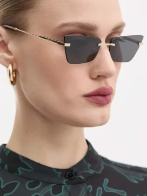 Jimmy Choo okulary przeciwsłoneczne damskie kolor czarny 0JC4012