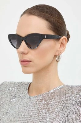 Jimmy Choo okulary przeciwsłoneczne damskie kolor czarny 0JC5004