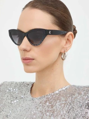 Jimmy Choo okulary przeciwsłoneczne damskie kolor czarny 0JC5004