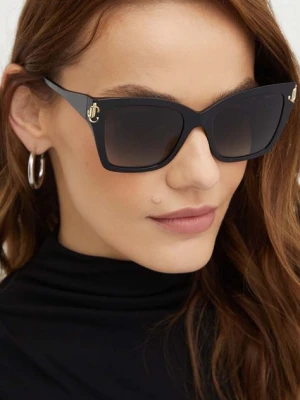 Jimmy Choo okulary przeciwsłoneczne damskie kolor czarny 0JC5012