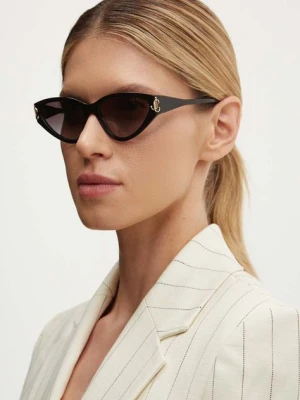 Jimmy Choo okulary przeciwsłoneczne damskie kolor czarny 0JC5019