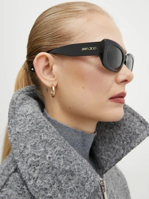 Jimmy Choo okulary przeciwsłoneczne damskie kolor czarny 0JC5029U