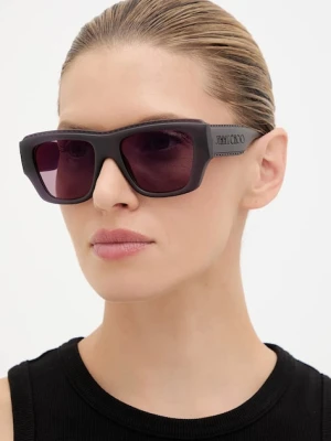 Jimmy Choo okulary przeciwsłoneczne damskie kolor fioletowy 0JC6003U