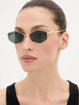 Jimmy Choo okulary przeciwsłoneczne damskie kolor złoty 0JC4017