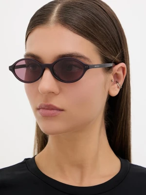 Jimmy Choo okulary przeciwsłoneczne okrągłe damskie fioletowy
