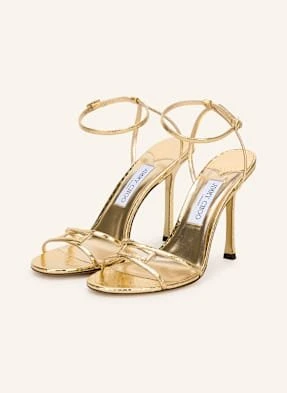 Jimmy Choo Sandały Na Obcasie 1998 Leo 100 gold