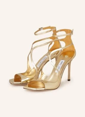 Jimmy Choo Sandały Na Obcasie Azia 95 gold