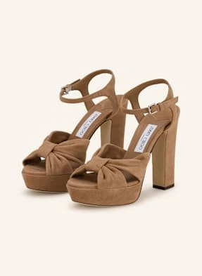 Jimmy Choo Sandały Na Platformie Heloise 120 braun