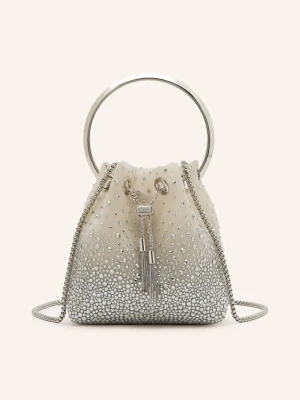Jimmy Choo Torebka Bon Bon Z Ozdobnymi Kamykami silber SREBRNY