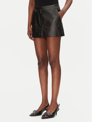 JJXX Spódnica z imitacji skóry Selma 12271904 Czarny Slim Fit