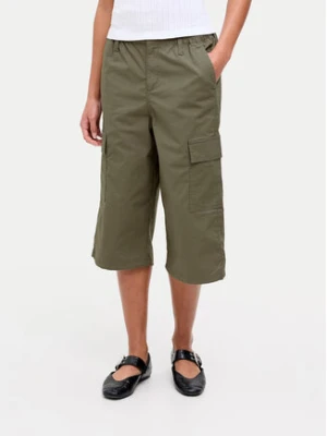 JJXX Spodnie capri Olga 12271698 Zielony Straight Fit