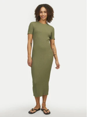 JJXX Sukienka dzianinowa Ellie 12254342 Zielony Slim Fit
