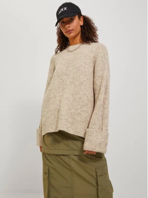 JJXX Sweter 12245453 Beżowy Relaxed Fit